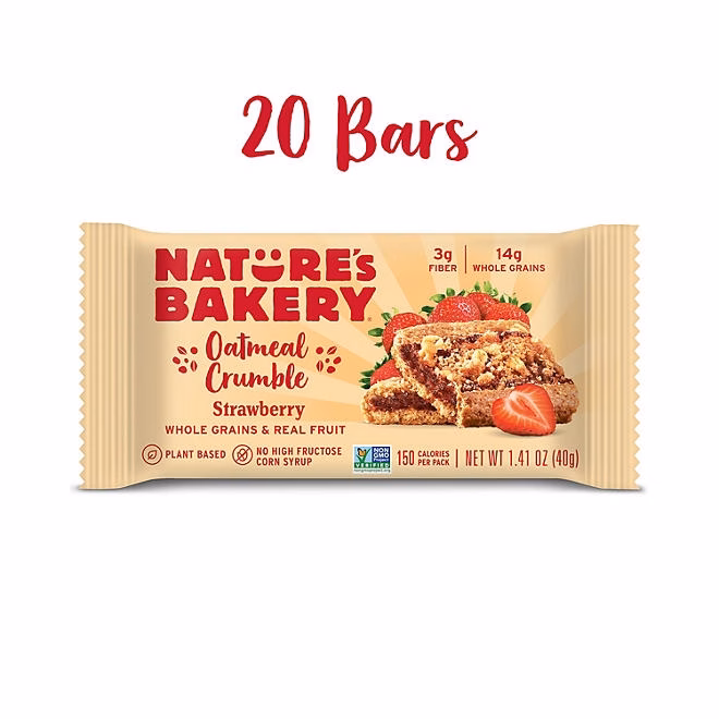 Nature's Bakery Oatmeal Crumble Strawberry, 2 oz., 20 ct. 5