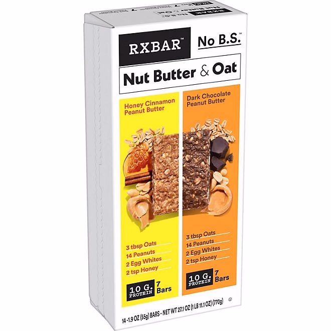 RXBAR Nut Butter & Oat Bar Variety Pack, 1.9 oz. 14 ct. 3