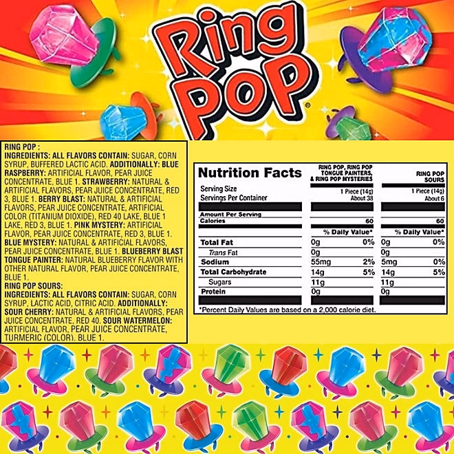 Ring Pop Variety Pack, 0.5 oz., 44 pk. 4