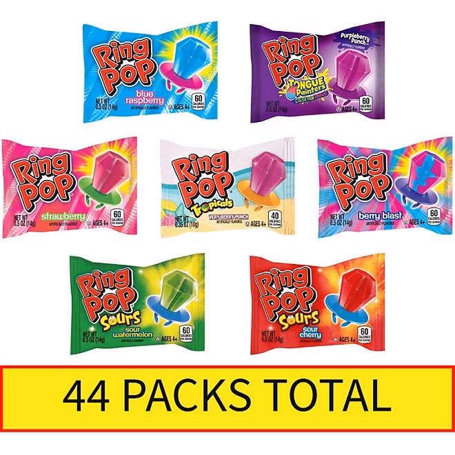 Ring Pop Variety Pack, 0.5 oz., 44 pk. 5