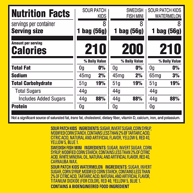 SOUR PATCH KIDS & SWEDISH FISH Variety Pack Candy, 2 oz., 24 pk. 4