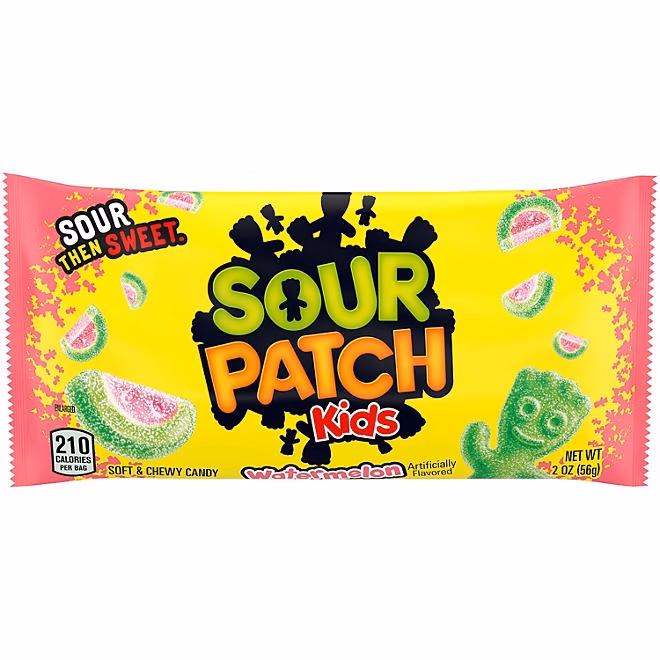 SOUR PATCH KIDS Watermelon Soft Chewy Candy, 2 oz., 24 pk. 5