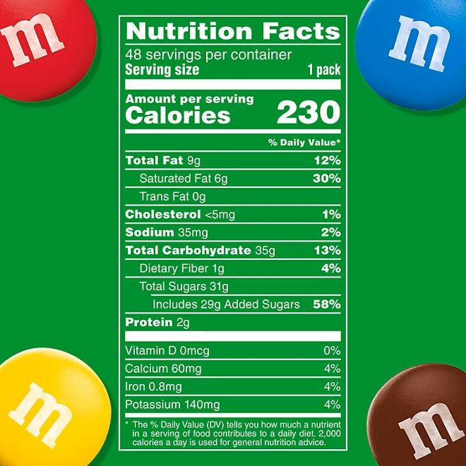 M&M'S Milk Chocolate Candy, Full Size, 1.69 oz., 48 pk. 4