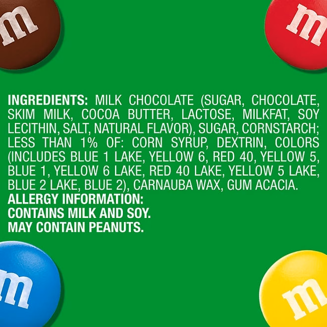 M&M'S Milk Chocolate Candy, Full Size, 1.69 oz., 48 pk. 5