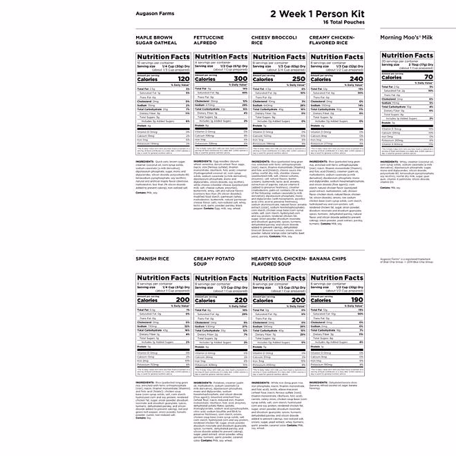Augason Farms Emergency Food Supply, 2-Weeks 1-Person QSS Certified, 14 lbs. 4