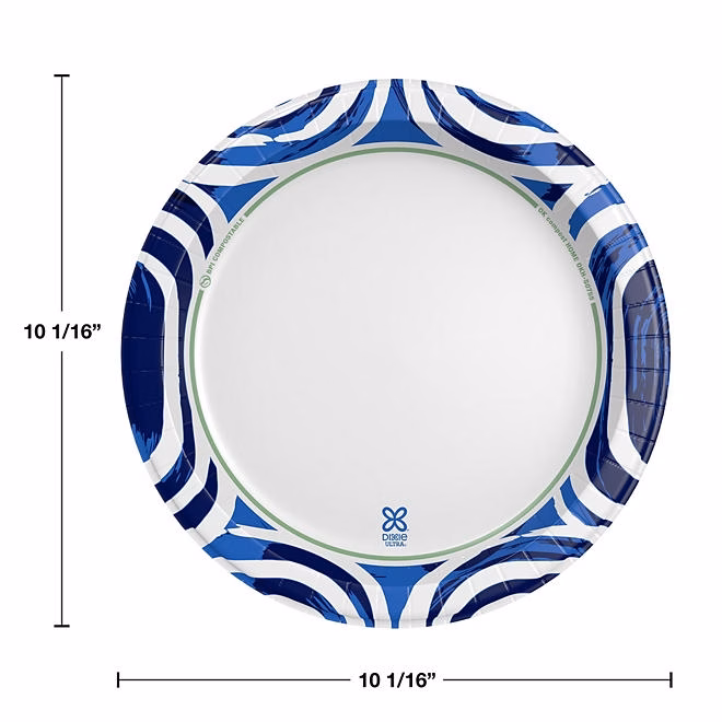 Dixie Ultra Heavyweight Dinner Paper Plates, 10", 186 ct. 4