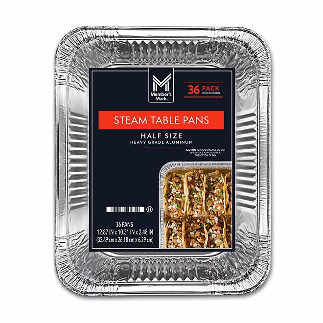 Member's Mark Half Size Aluminum Steam Table Pans, 36 ct. 3