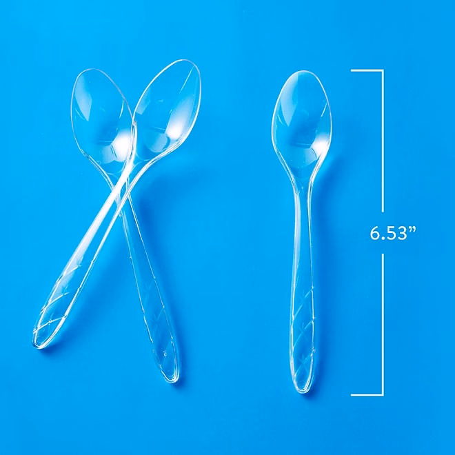 Member's Mark Clear Plastic Spoons, Heavyweight 300 ct.  4