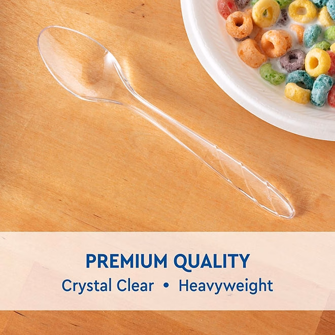 Member's Mark Clear Plastic Spoons, Heavyweight 300 ct.  5