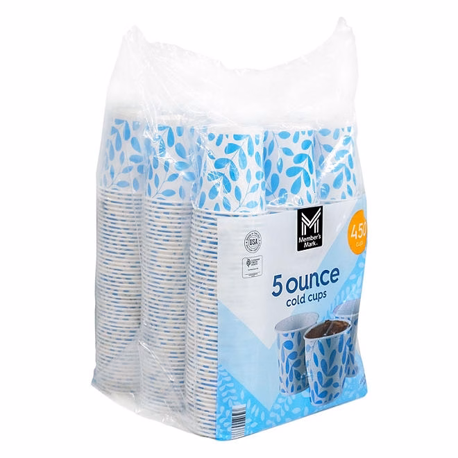 Member's Mark Printed Paper Bath Cold Cup 5 oz., 450 ct. 5