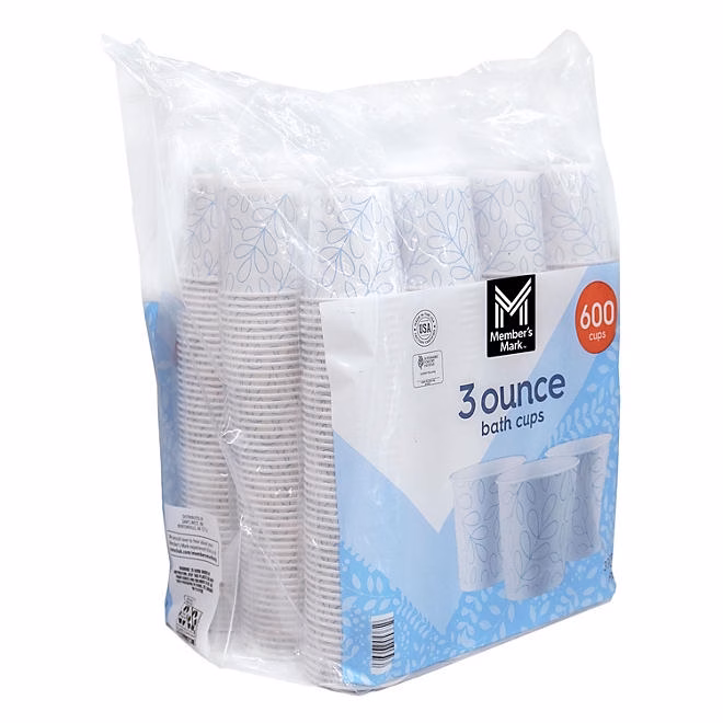 Member's Mark Printed Paper Bath Cold Cup 3 fl. oz., 600 ct. 5