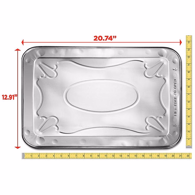 Member's Mark Aluminum Steam Table Pan Lids, Full Size 18 ct. 4