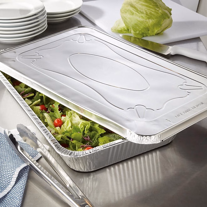 Member's Mark Aluminum Steam Table Pan Lids, Full Size 18 ct. 5