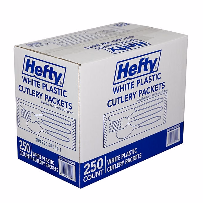 Hefty Wrapped Plastic Cutlery Combo Packs 250 ct. 3