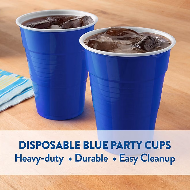 Member's Mark Heavy-Duty Blue Plastic Cups 18 oz., 240 ct. 5