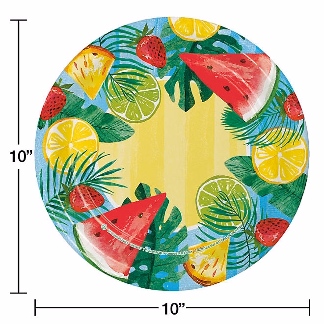 Member's Mark Summer Dinner Paper Plates, 10", 85 ct. 4