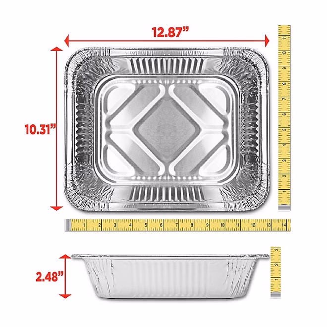 Member's Mark Aluminum Steam Table Pans, Half Size (100 ct.) 4