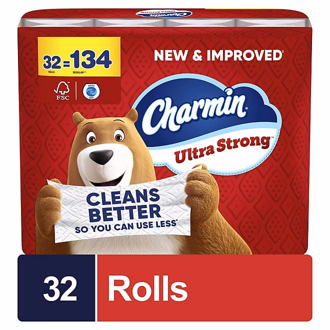 Charmin Ultra Strong 2-Ply Toilet Paper 32 rolls, 231 sheets/roll 3