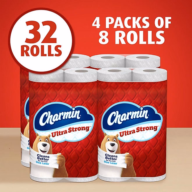 Charmin Ultra Strong 2-Ply Toilet Paper 32 rolls, 231 sheets/roll 4
