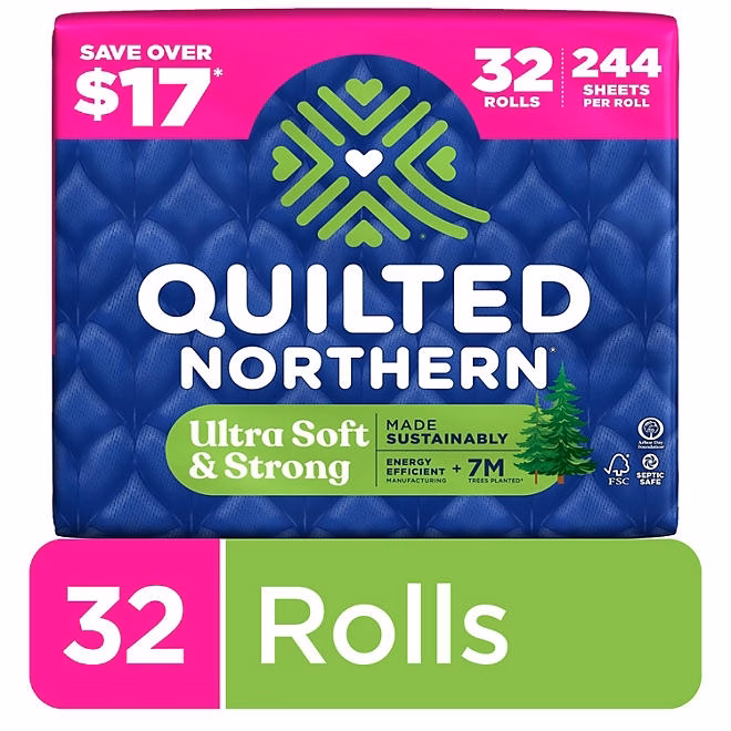 Quilted Northern Ultra Soft & Strong 2-Ply Toilet Paper 32 rolls, 244 sheets/roll 4