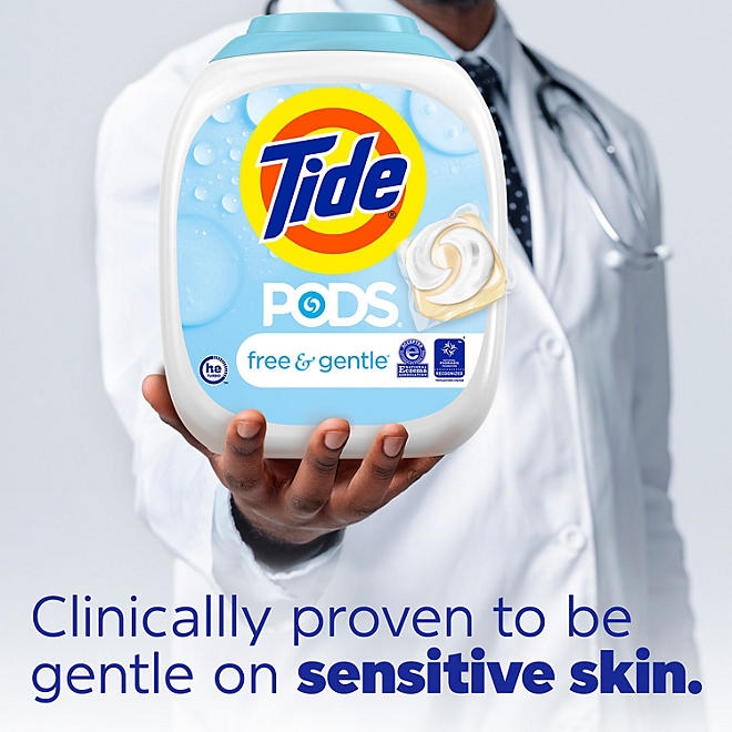 Tide PODS Free & Gentle Laundry Detergent Pacs, 152 Ct 5