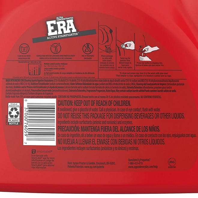 Era Active Stainfighter Liquid Laundry Detergent, 146 loads, 200 fl. oz. 4