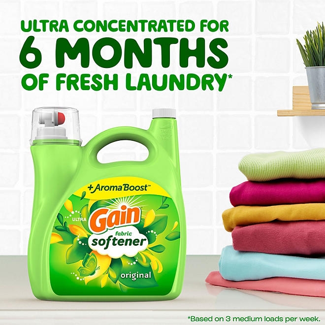 Gain Liquid Fabric Softener, Original Scent, 244 loads, 143 fl. oz. 5