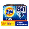 Tide PODS Laundry Detergent Pacs, 4-in-1 Ultra Oxi, 104 ct.