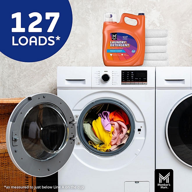 Member's Mark Liquid Laundry Detergent, Fresh Scent, 127 loads, 196 fl. oz. 5