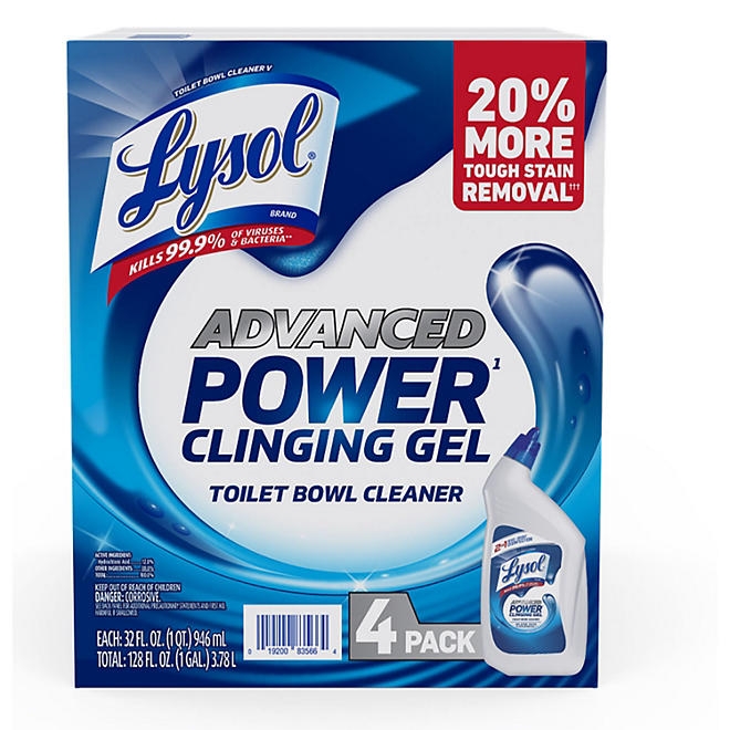 Lysol Advanced Toilet Bowl Gel Cleaner 32 fl. oz., 4 pk. 3