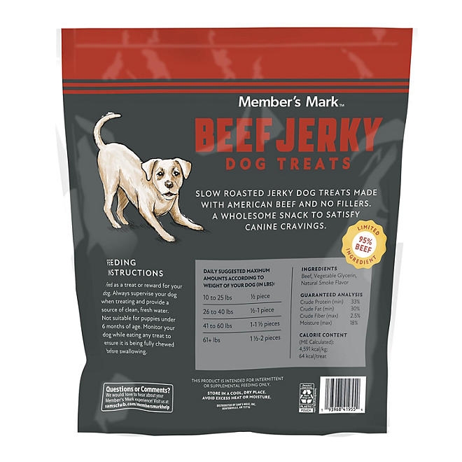Member's Mark Beef Jerky Dog Treats, 48 oz. 4