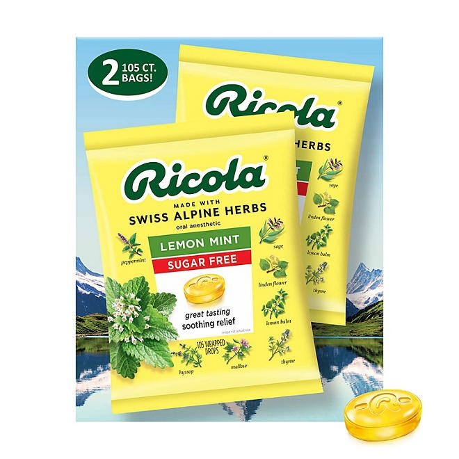 Ricola Sugar-Free Lemon Mint Herb Throat Drops, 210 ct. 3