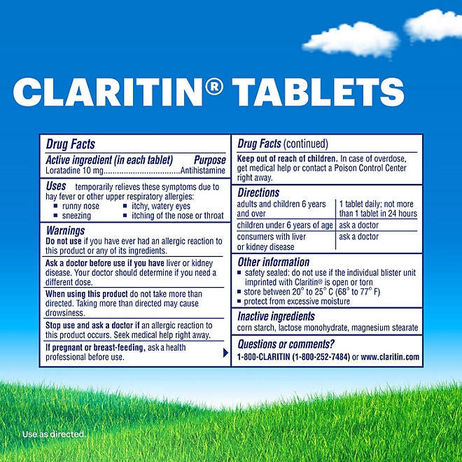 Claritin 24 Hour Non-Drowsy Allergy Medicine Tablets 115 ct. 4
