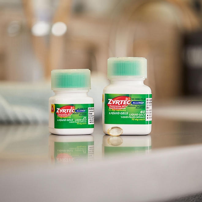 Zyrtec 24 Hour Allergy Relief Liquid Gels, 65 ct. 4