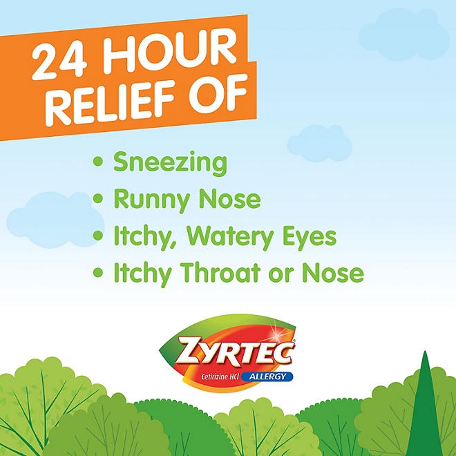 Zyrtec 24 Hour Allergy Relief Liquid Gels, 65 ct. 5