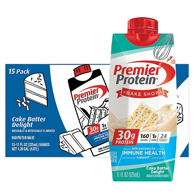 Premier Protein 30g High Protein Shake, Cake Batter Delight 11 fl. oz., 15 pk. 3