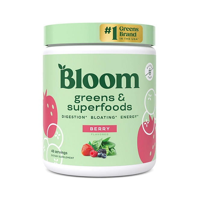 Bloom Nutrition Greens & Superfoods Powder, Berry, 0.5 lbs. 3