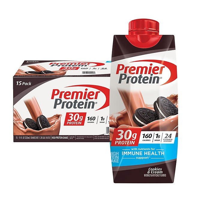 Premier Protein 30g High Protein Shake, Cookies and Cream, 11 fl. oz., 15 pk. 3