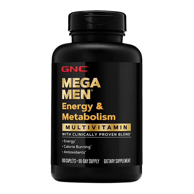 GNC Mega Men Energy and Metabolism Multivitamin Caplets, 180 ct. 3