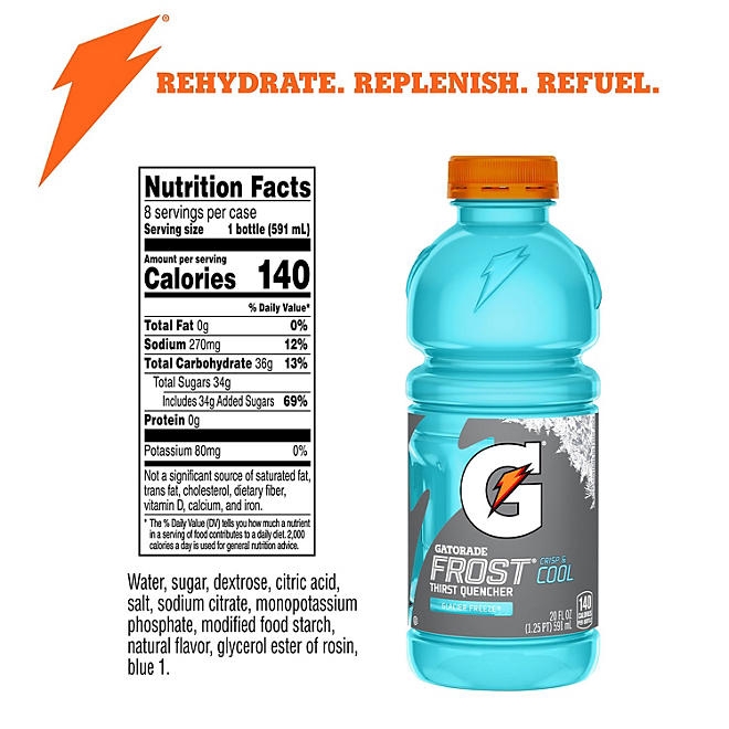 Gatorade Frost Thirst Quencher, Variety Pack 20 fl. oz., 24 pk. 4