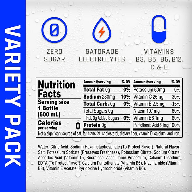 Propel Zero Water Variety Pack 16.9 fl. oz., 24 pk. 4