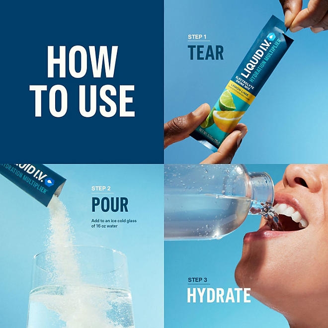 Liquid I.V. Hydration Multiplier Electrolyte Powder, Popsicle Firecracker 0.56 oz., 30 pk. 5