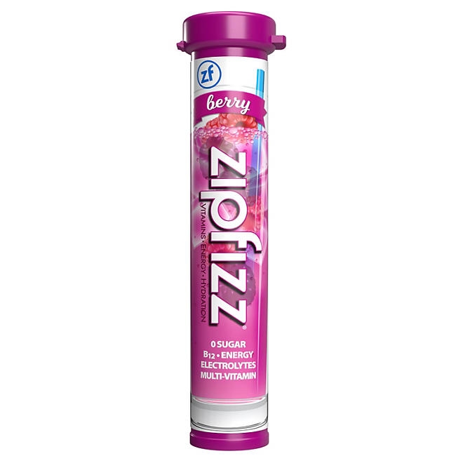 Zipfizz Energy Multi-Vitamin Hydration Drink Mix, Berry, 20 ct. 5