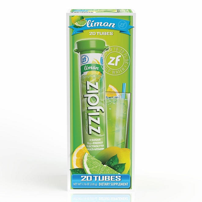 Zipfizz Energy Multi-Vitamin Hydration Drink Mix, Limon, 20 ct. 3