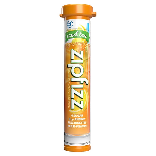 Zipfizz Energy Multi-Vitamin Hydration Drink Mix, Lemon Iced Tea, 20 ct. 5
