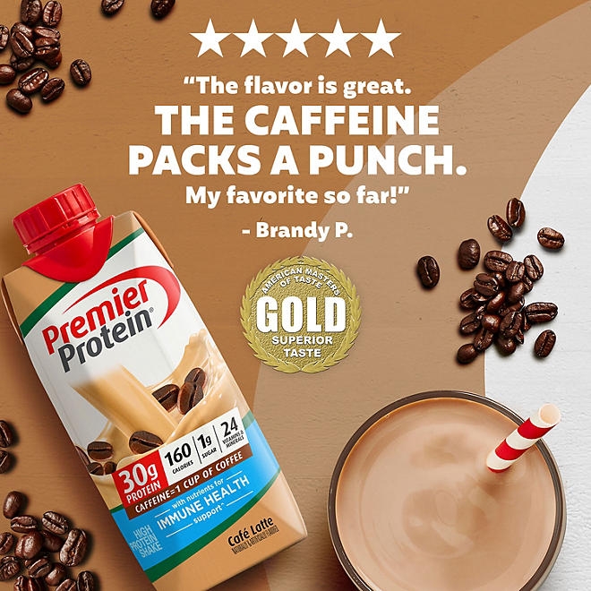 Premier Protein 30g High Protein Shake, Café Latte 11 fl. oz., 15 pk. 5