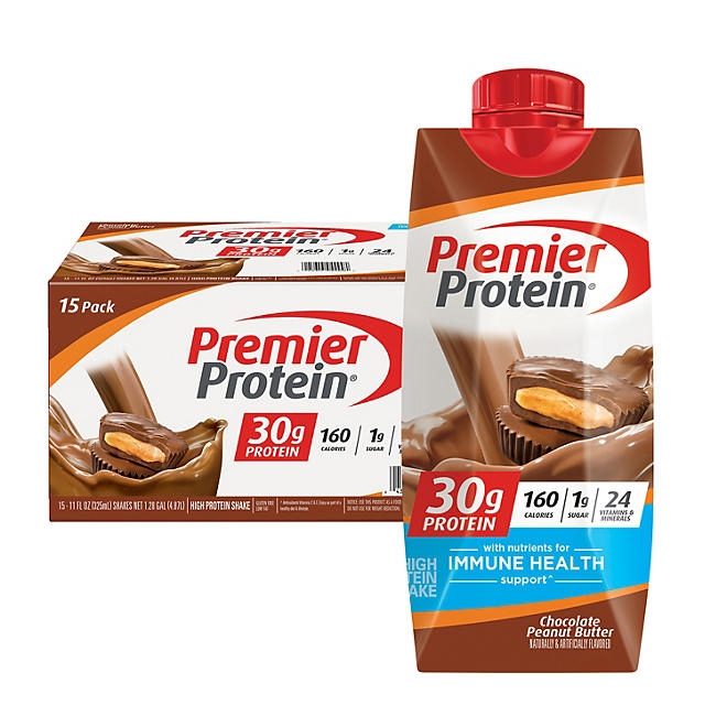 Premier Protein 30g High Protein Shake, Chocolate Peanut Butter, 11 fl. oz., 15 pk. 3