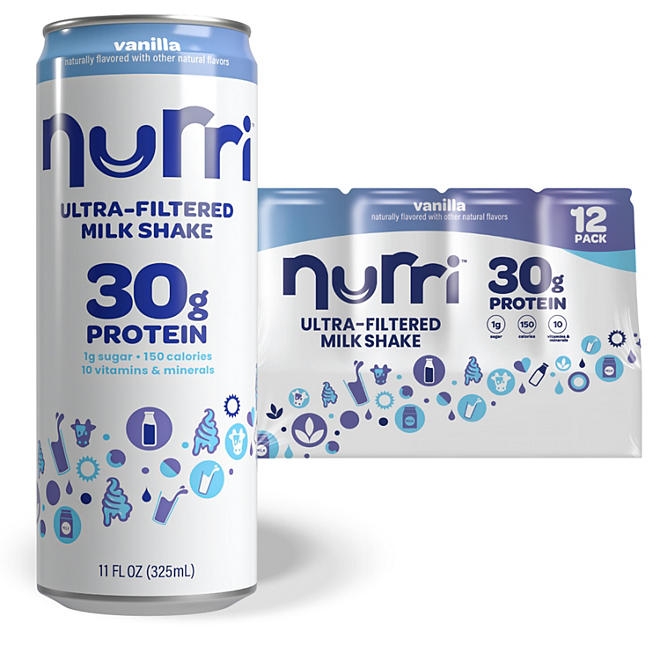 Nurri 30g Protein Vanilla Milk Shake 11 fl. oz., 12 pk. 3