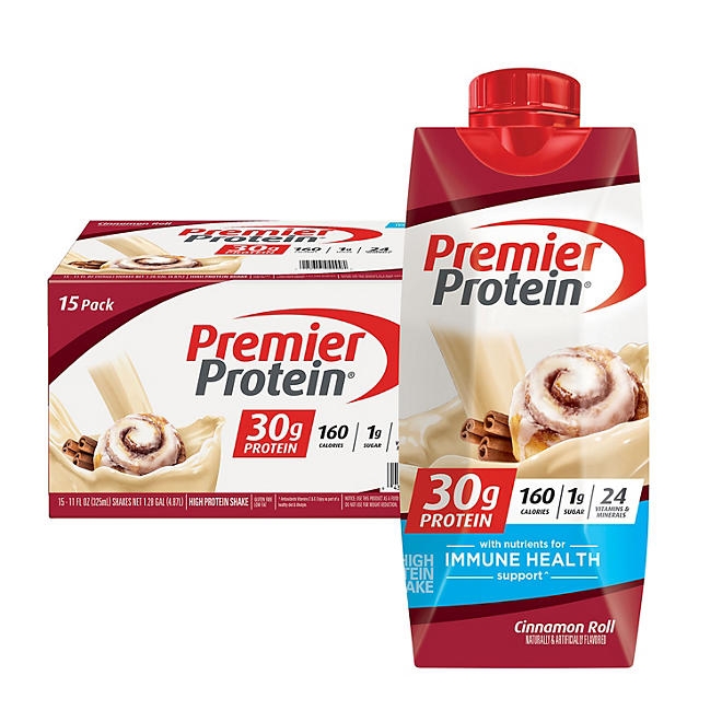 Premier Protein 30g High Protein Shake, Cinnamon Roll 11 fl. oz., 15 pk. 3