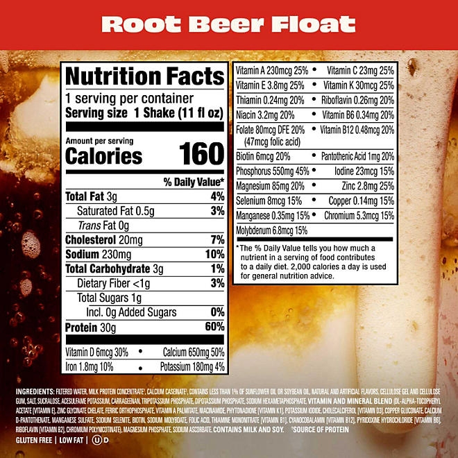 Premier Protein 30g High Protein Shake, Root Beer Float 11 fl. oz., 15 pk. 4